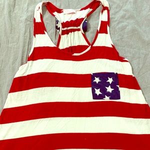 Pink Lily Americana tank